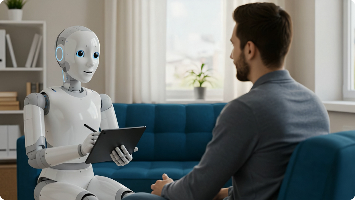 Candidate practising an interview with Niyuk's AI interviewer